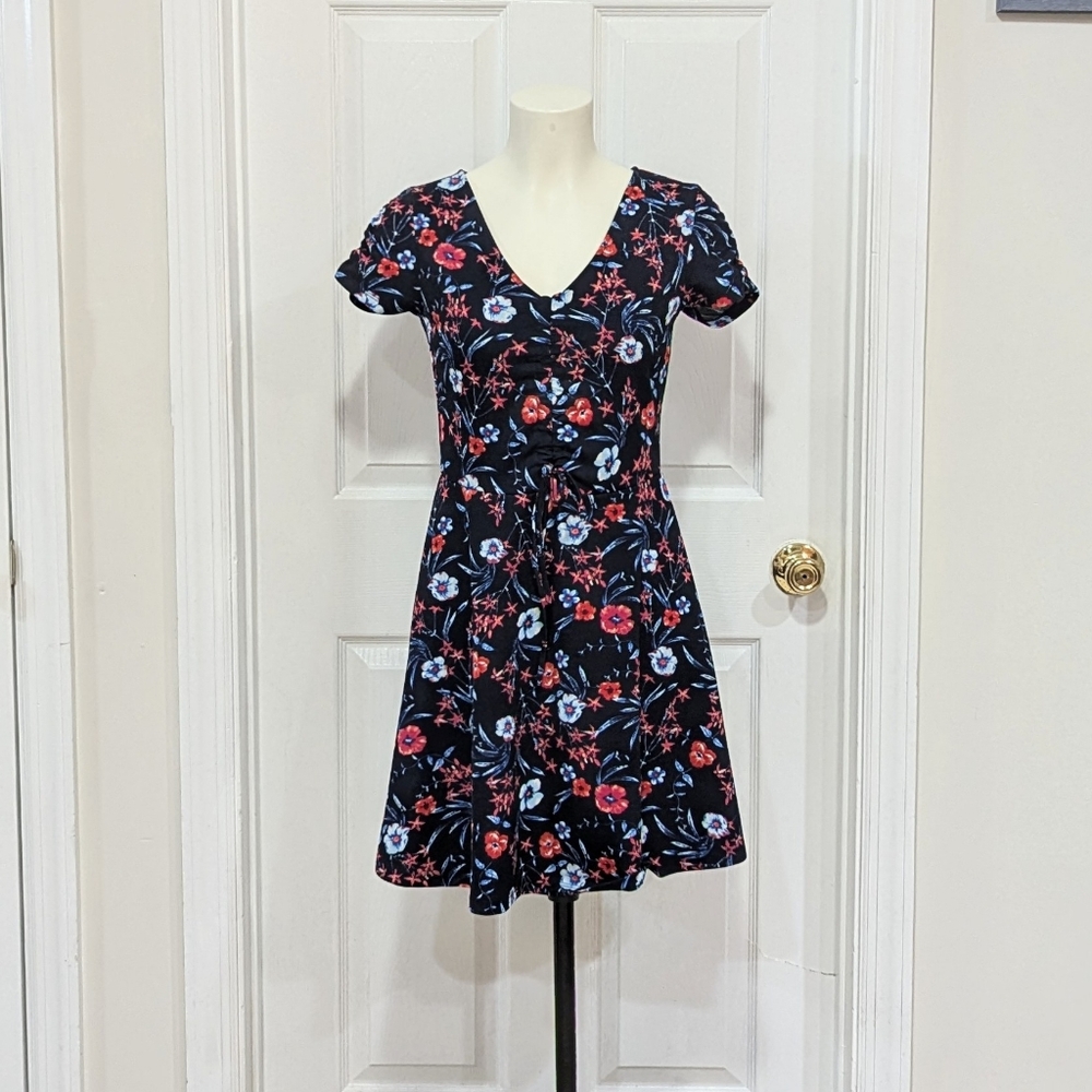 Floral Navy Dress